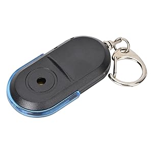 Anti Lost Alarm Key Buscador Localizador del Locutor Inalámbrico de Silbato de Sonido Whistle Sound Key Association, Fácil Usar en Casa y Al Aire Libre (Blue)
