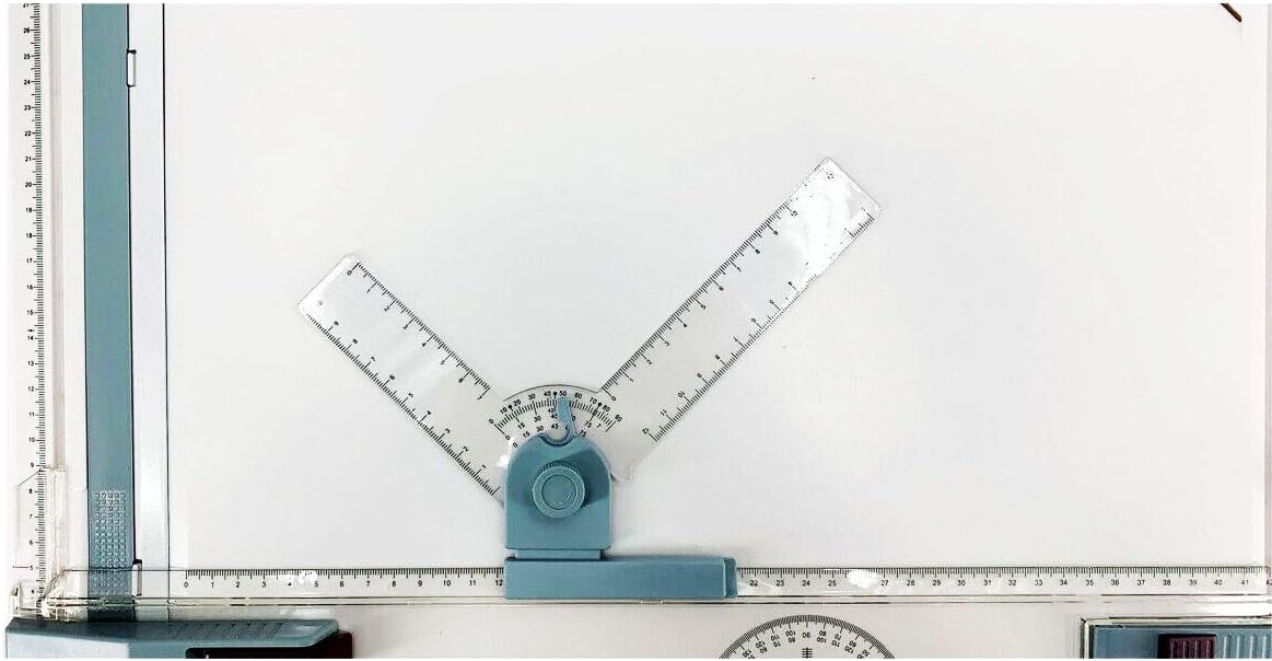 A3 Drawing Board, Drafting Table, Portable Parallel Straightedge Board, Graphic Architectural Sketch Board for drawing with Parallel Motion and Angle Inch Measuring System (20.1"x14.6")