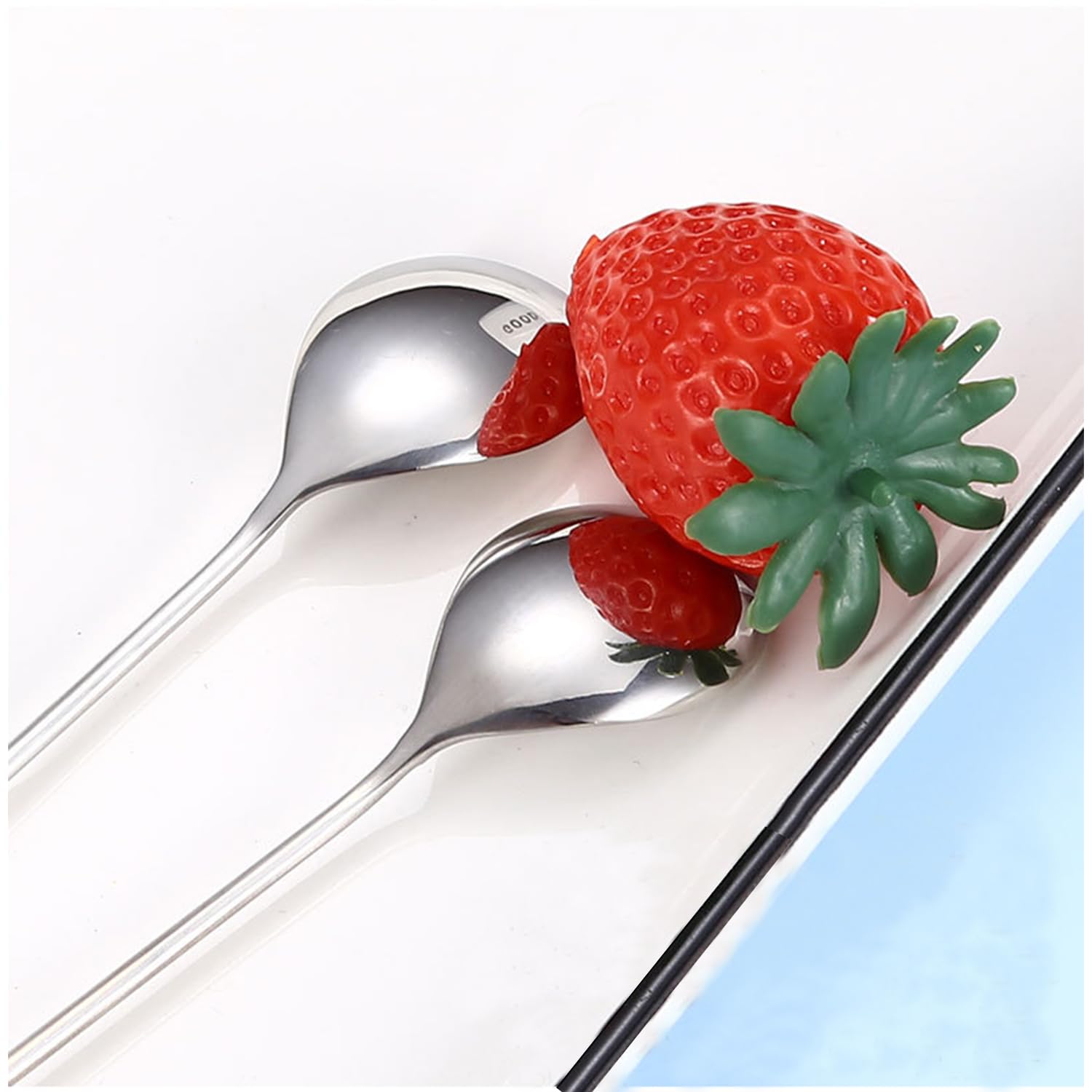 Ouliget Set Of 4 Stainless Steel Coffee Spoons - Cute Animal Design, 6.6 Inch Mini Dessert Teaspoons