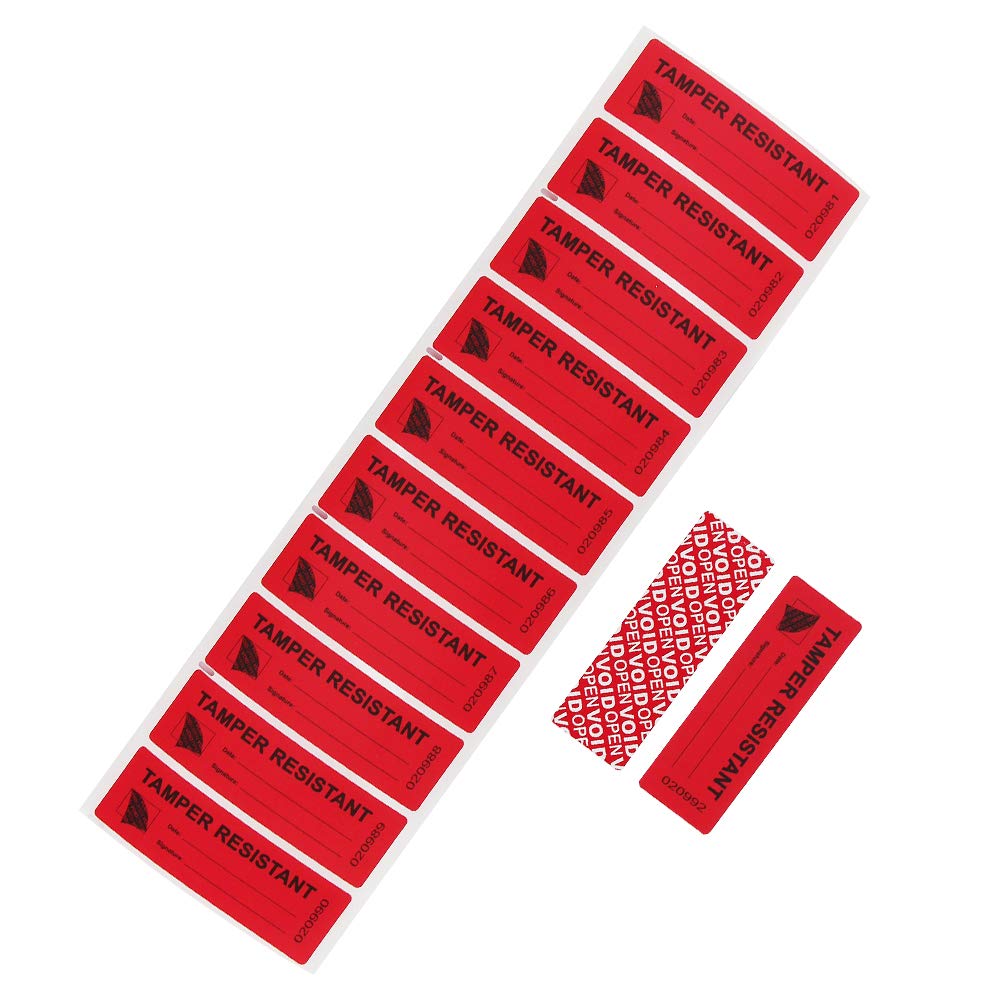 100pcs Transfer Tamper Evident Security Stickers Tape Warranty Void  Resistant Labels Seals Safety Prevent Opened (1.18