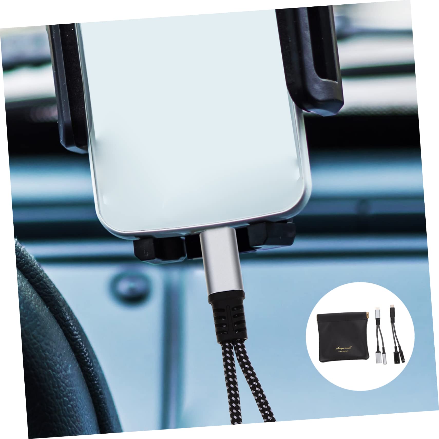 Adattatore Jack Per Cuffie Usb C 3,5 Mm Adattatore Audio Aux Da Tipo C Realizzato in Nylon E Lega Di Alluminio