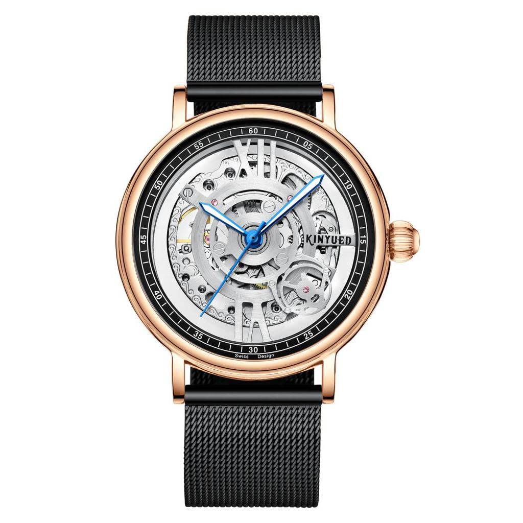 CALANDIS Luxury Mens Mechanical Watch Tourbillon Wrist Watch Black Mesh Strap 1 (B09ZTXKLTZ) Amazon Price History, Amazon Price Tracker