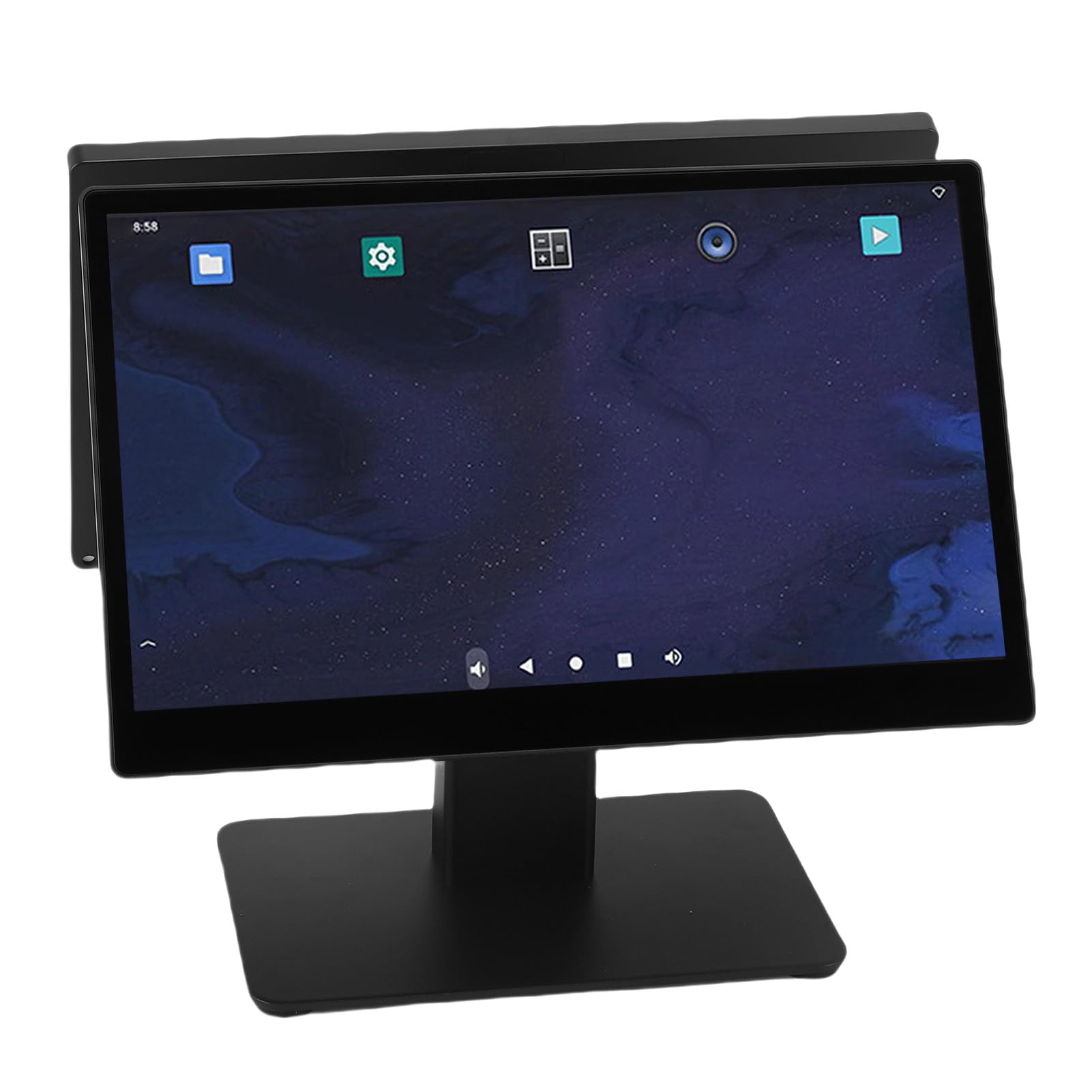 Walfront Terminale POS Touch Screen, Cassa Registratore con Base in