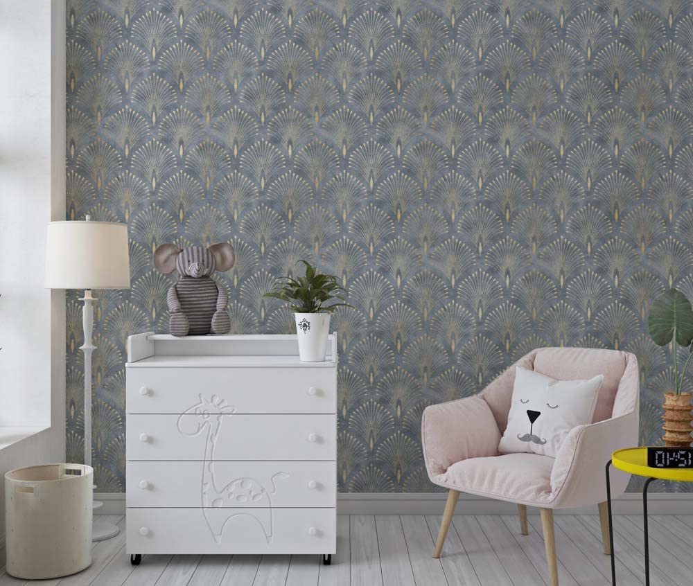 PrintCrown Peacock Tail Pattern Self Adhesive Wall Grain Textured Wallpaper (41cm x 244cm, Beige) (B0BZ8N5SQ3) Amazon Price History, Amazon Price Tracker