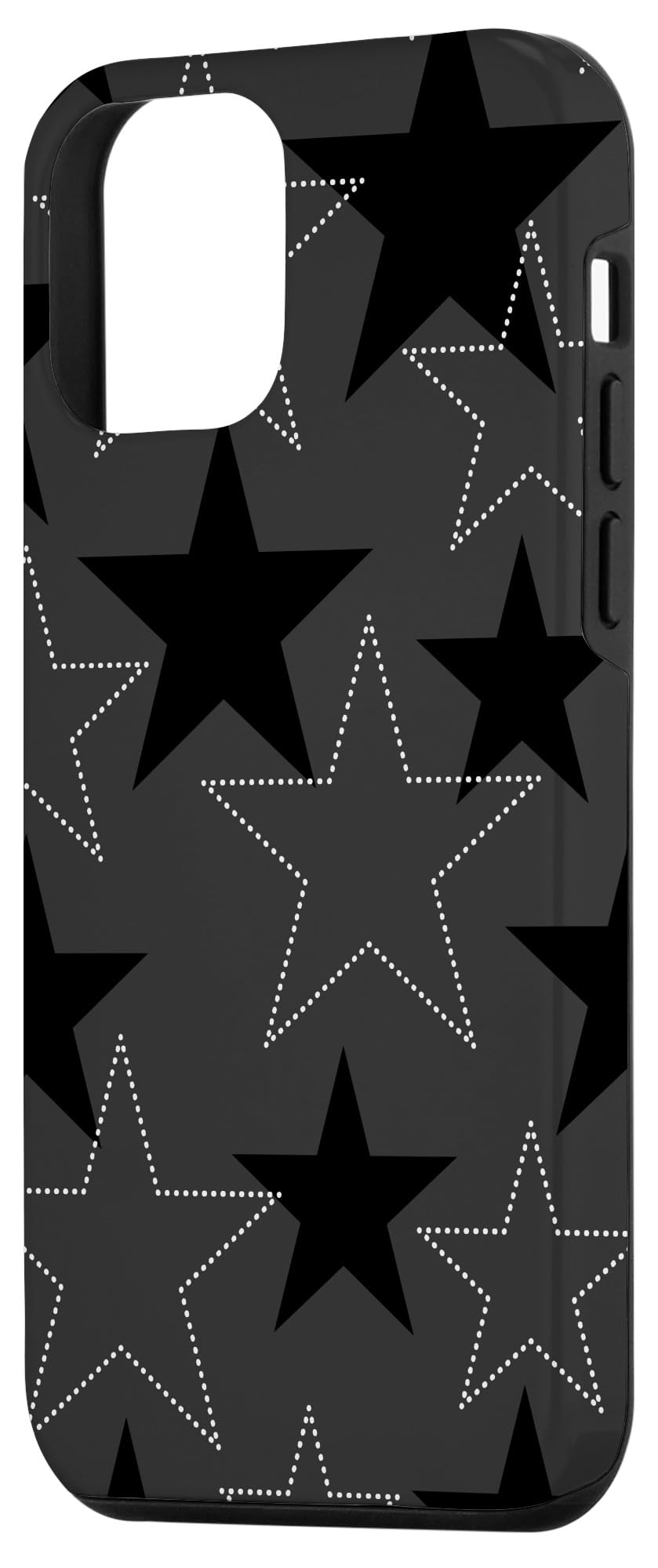 Amazon.com: iPhone 12 mini Black & White Star Pattern