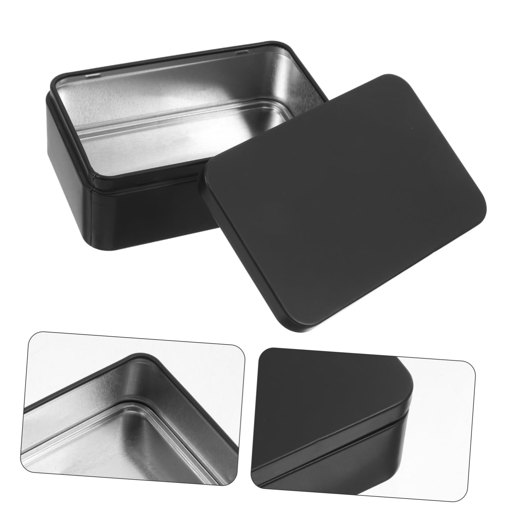 HOMSFOU 4 Set Scatola Carte Lamiera Da Organizzatore Versatile Per Carte Da E Collezione Design Elegante E Leggero Protezione Ottimale Per Accessori E Collezionismo 3 * 4