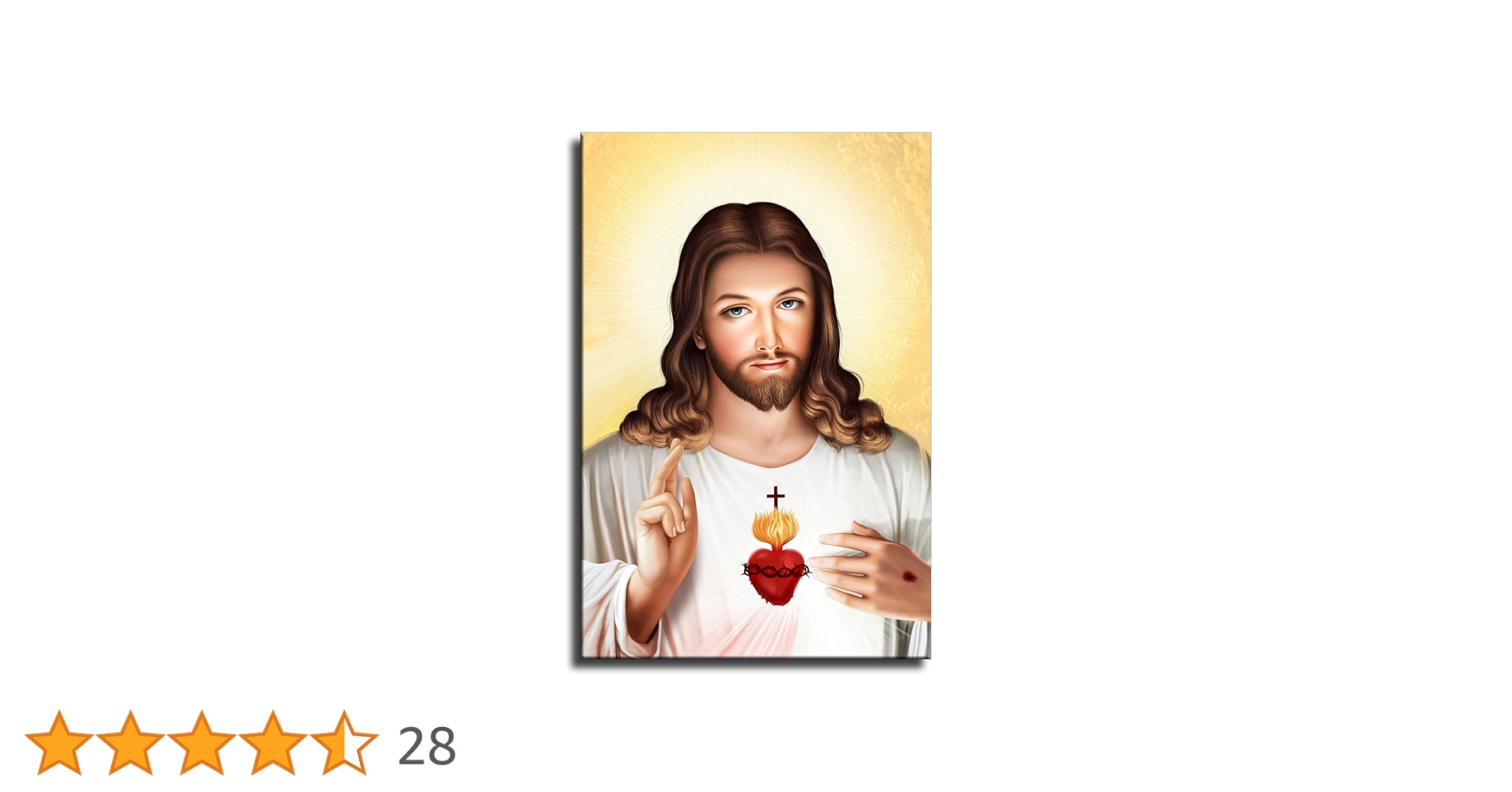 Sacred Heart of Jesus Picture Poster Divine Mercy Christian Roman