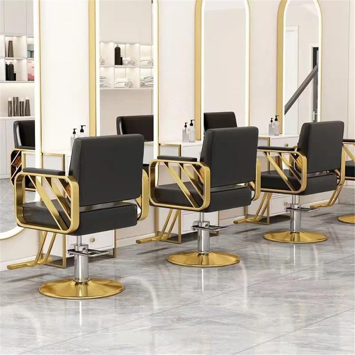 Verstellbarer Friseurstuhl, Friseurstuhl, Salonstuhl, höhenverstellbar, hydraulischer Stuhl, Friseurstühle, Salon, hydraulischer Liegestuhl, Hydraulikpumpe, professioneller Shampoo-Stuhl, S