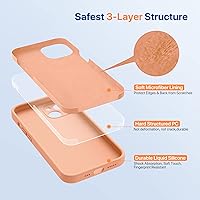 Vista 1561 de Miracase Funda diseñada para iPhone 13 Pro Max con protector de pantalla, [forro de microfibra suave antiarañazos], funda protectora de silicona