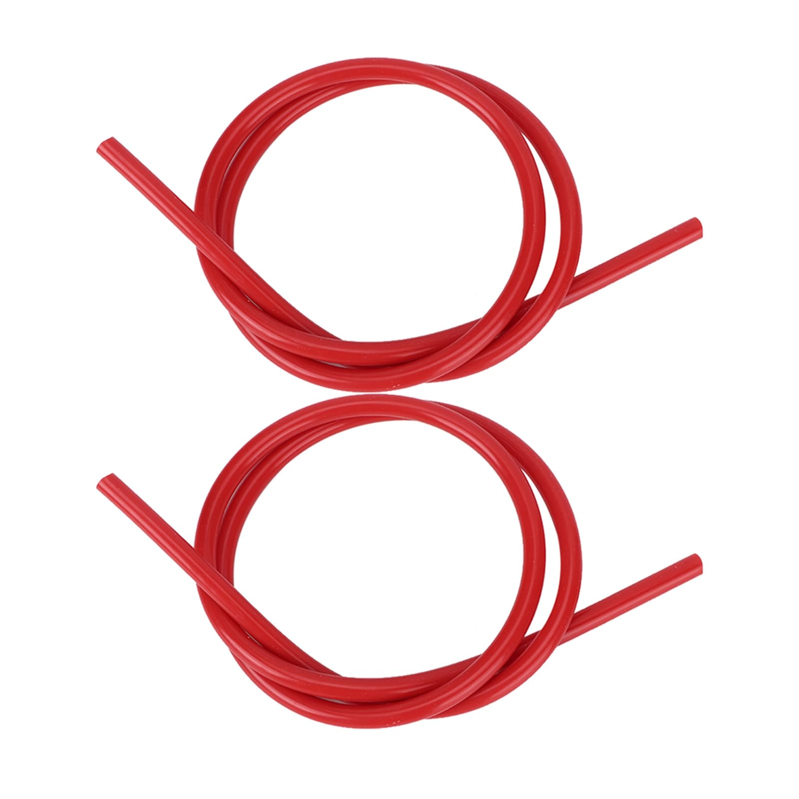 Przewód zapłonowy Qiilu 2 szt. Kabel zapłonowy samochodu 8mm 1m Długość Przewód zapłonowy z węglika krzemu (czerwony)