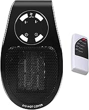 Wall Outlet Mini Fan Heater, 500W Wall Mini Heater, Ceramic Heater with LED Display, Plug in Wall Space Heater, Portable Electric Heater Safe Energy Saving and Silent Small Heater