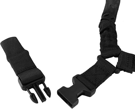Single Point Sling American Multi-point Nylon Sling Adjustable Suitable for Outdoor Activities Camping (black)