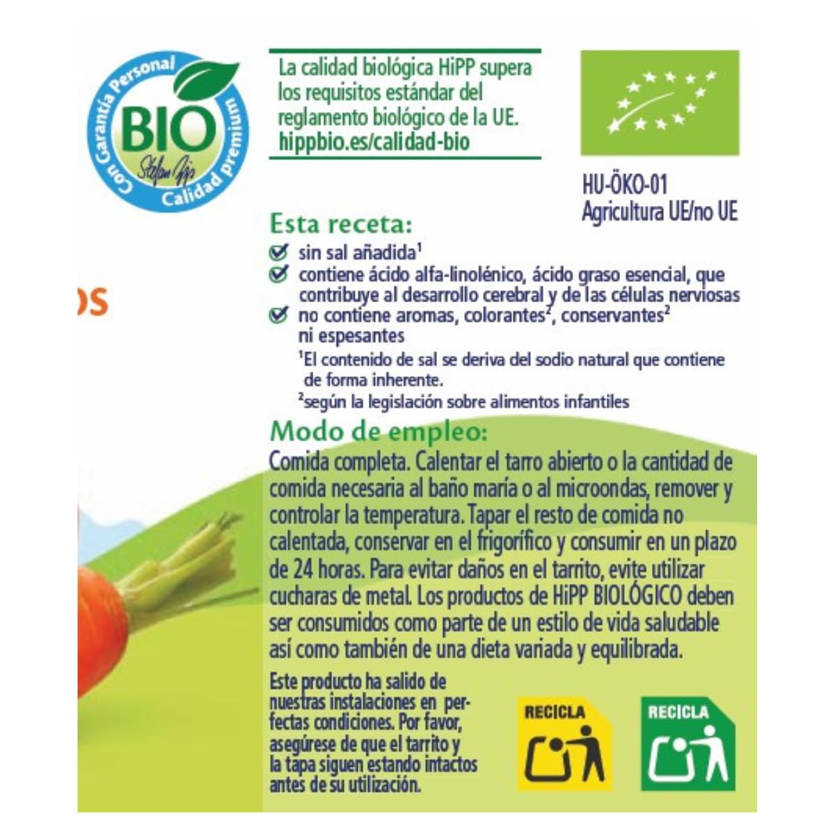 HiPP Biológico - Tarrito De Pasta con Tomate y Ternera BIO - 220g - Menú Grandullón con Trocitos - Sin Azúcar Añadido - Apto A Partir de los 12 Meses