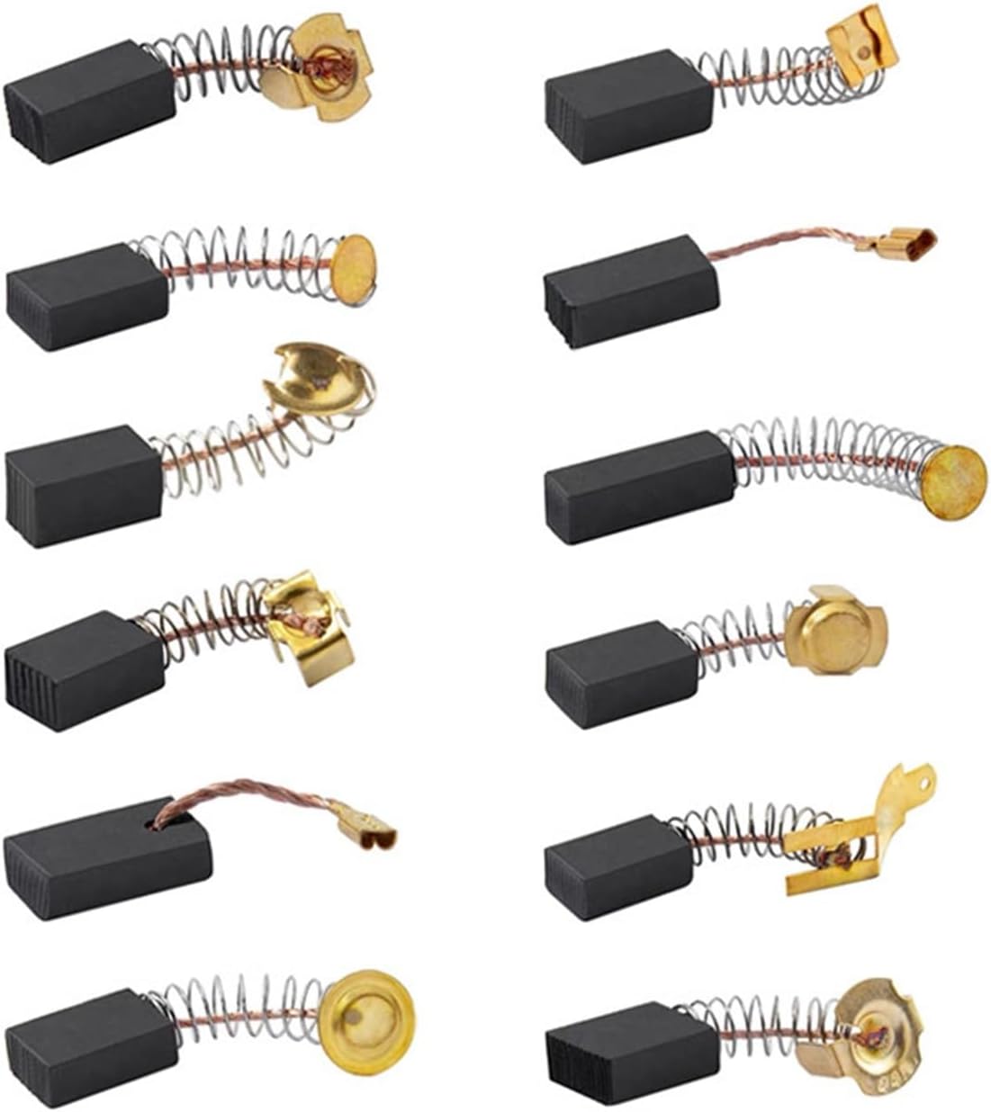 10pcs Drill Bit Electric Grinder Replacement Carbon Brush Graphite Copper Motor Spare Parts Graphite Brush (Size : 6-100)