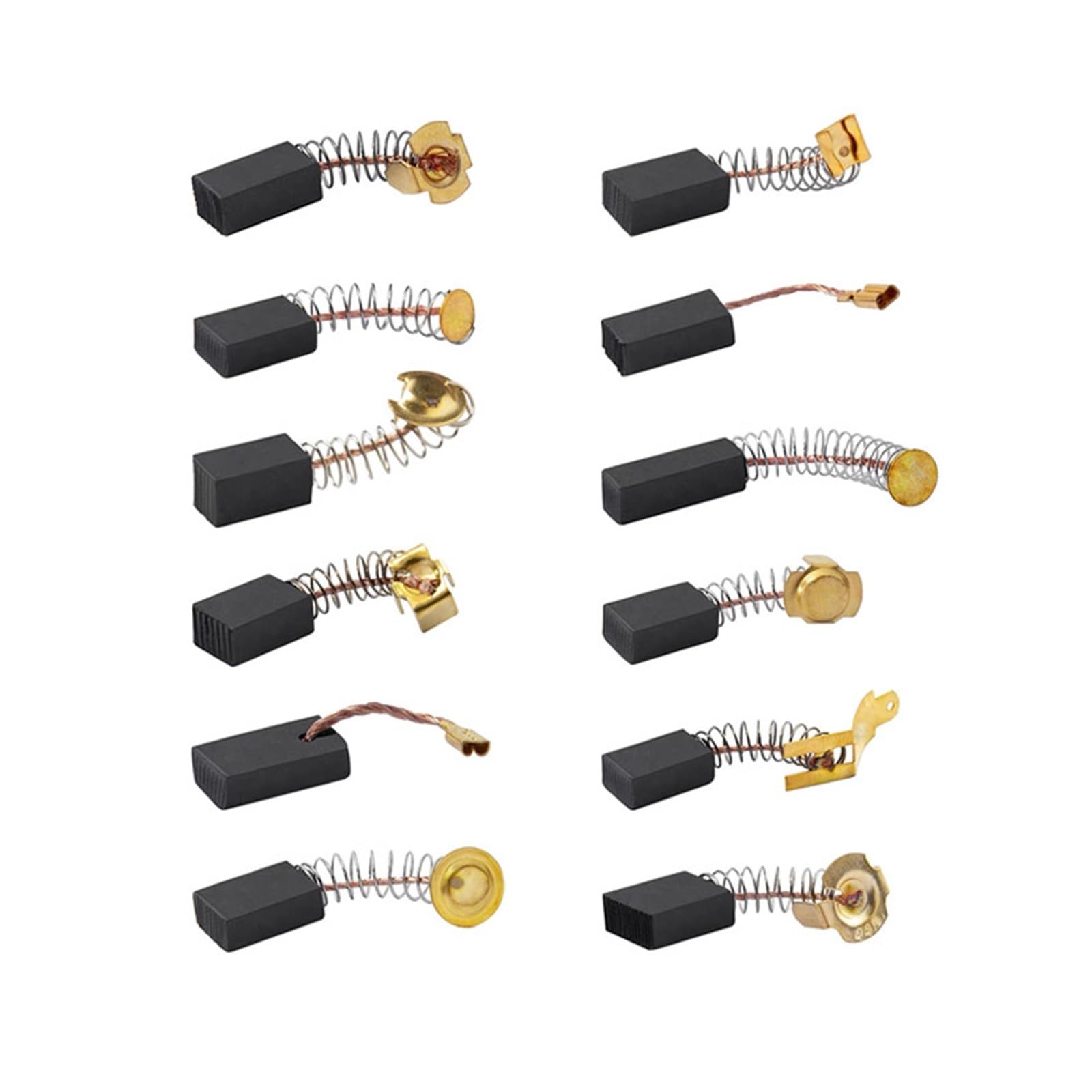 spazzole di carbonio elettriche,spazzolino elettri 10 pezzi di spazzole di carbone di ricambio for punte da trapano, smerigliatrice for motori elettrici, diverse dimensioni(21)