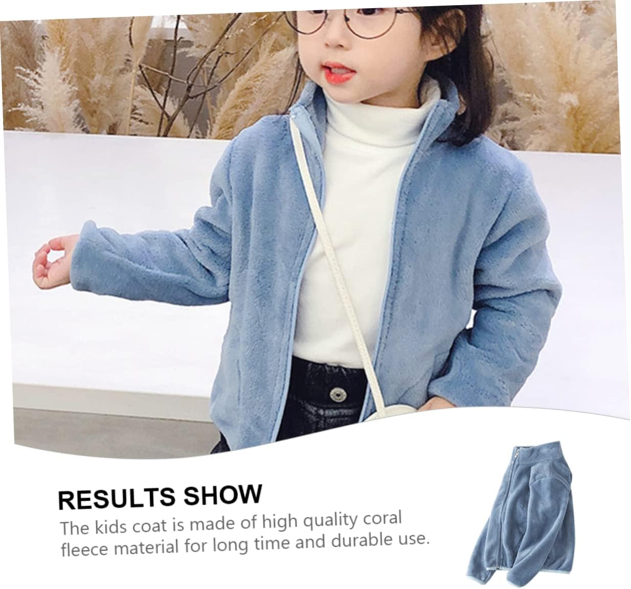 LIFKOME 1pc Fleece Children's Coat Kid Clothes Girl Coat Children Outerwear Girl Clothes Coral Fleece Kid