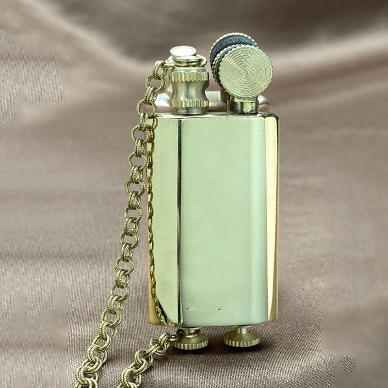 Encendedor Vintage de Latón Ultra Delgada Trench miniatura 1