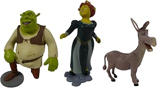 OPO 10 - Set of 3 Shrek figures: Shrek + Princess Fiona + Donkey Donkey / LSH1