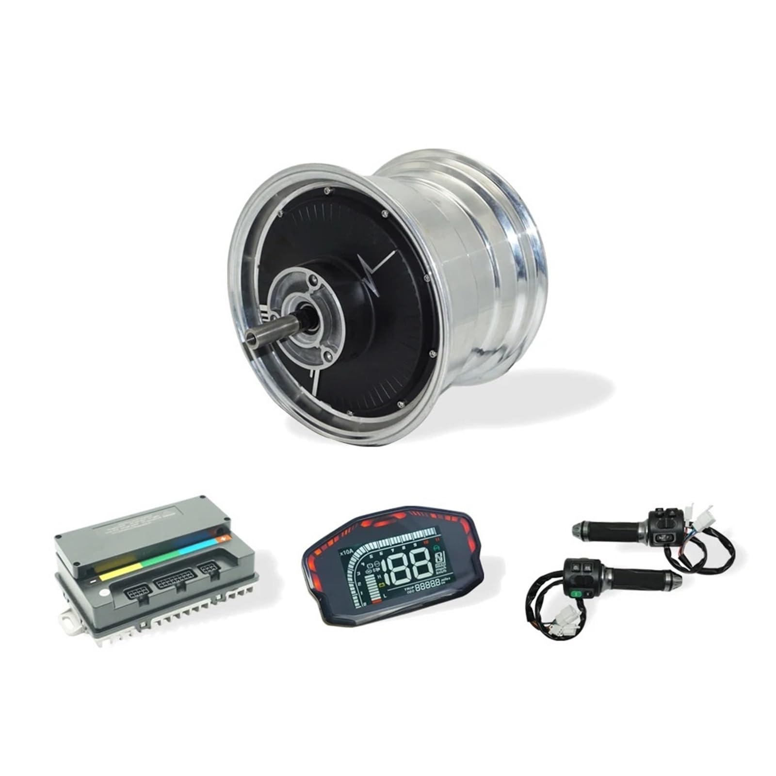 SIAECOSYS/QSMOTOR 212 silnik w piaście V1.1 2000 W, 72 V, 45 kPH, zestaw do konwersji z kontrolerem EM50sp do hulajnogi elektrycznej | Silnik