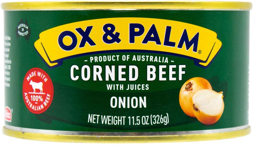 Ox & Palm Corned Beef, Onion Flavored, 11.5 Oz (Pack of 1)
