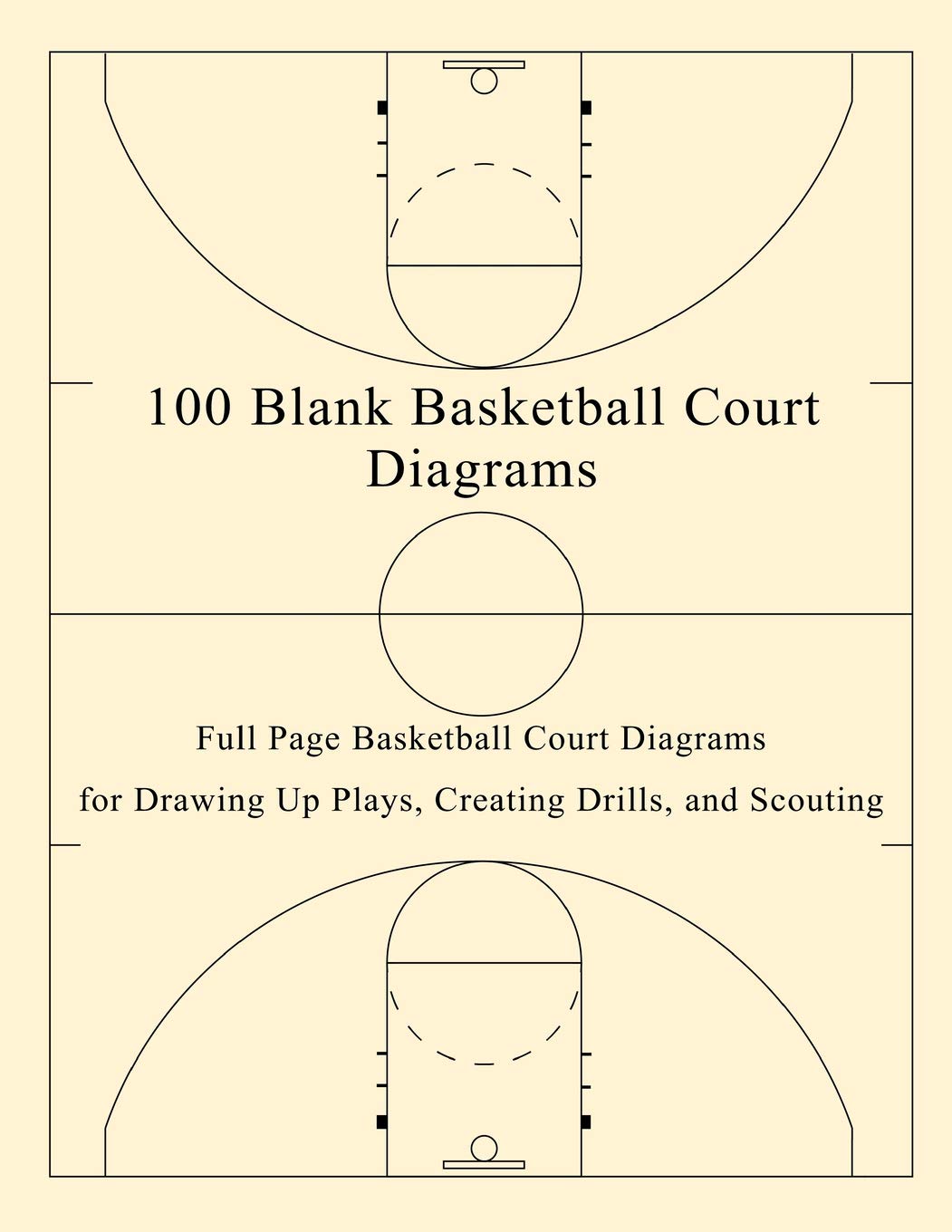 100 Blank Basketball Court Diagrams Full Page Basketball Court