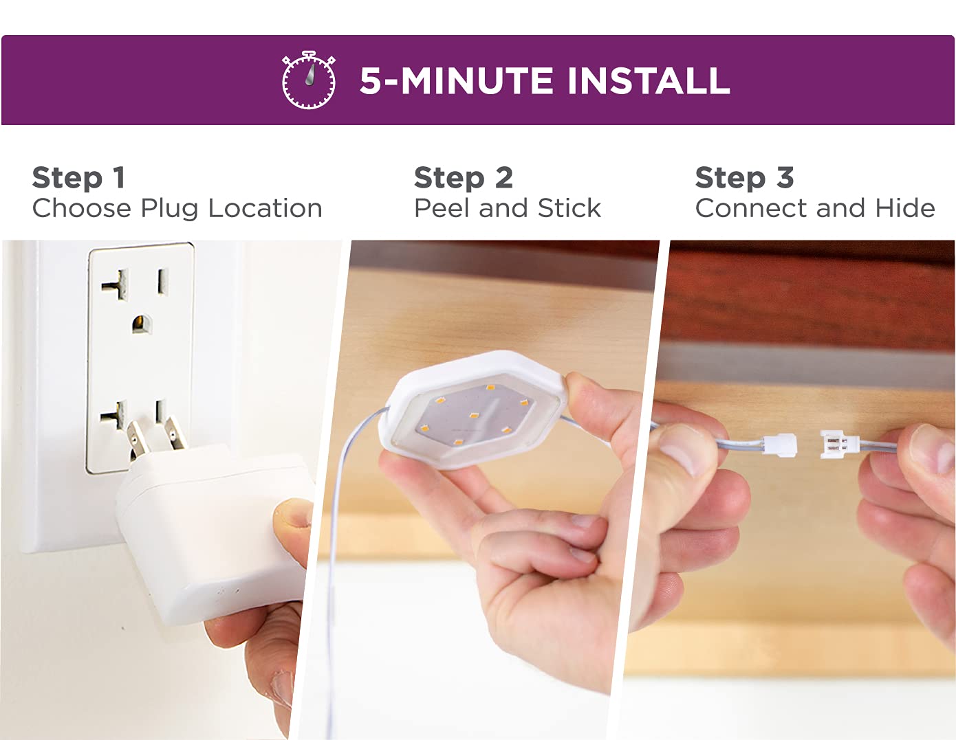 BLACK+DECKER LED Puck Light Add-On, Color Changing (LEDUC-PUCK-1RGB)