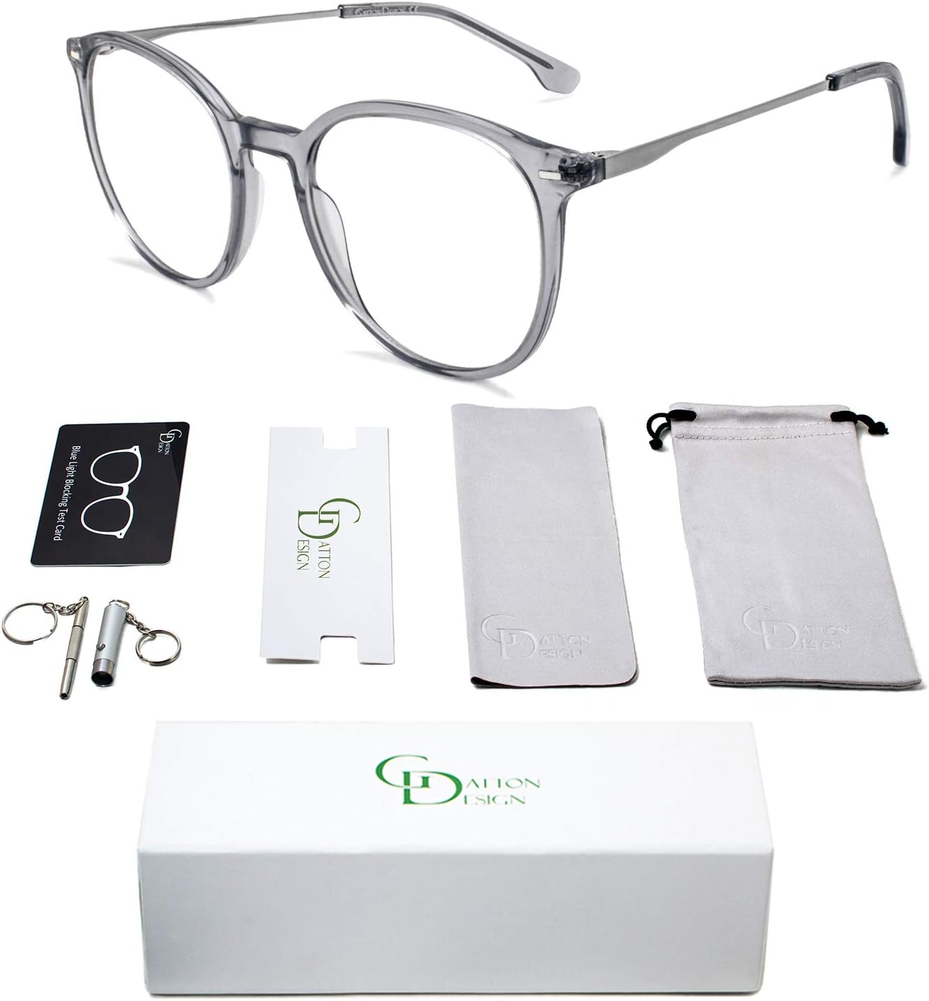 Gatton Design Blue Light Glasses | Blue Light Blocking Glasses for Gaming, Computer Screen Use & Reading | Blue Light Filter Blocker for Men & Women | Clear Vision & Anti Glare Migraine Eyeglasses
