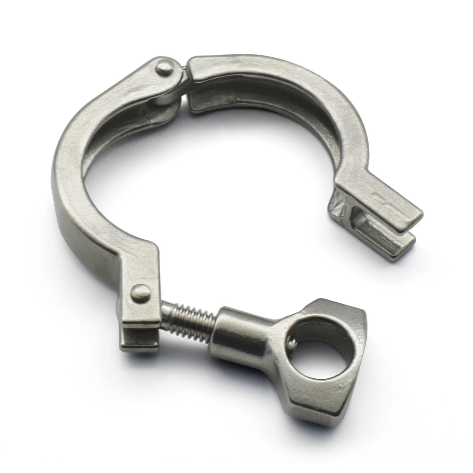 Collier de serrage à trois clips 1,5"-4", bague de serrage en acier inoxydable SS304, accessoires de raccords.(K119mm(Weigh250g))