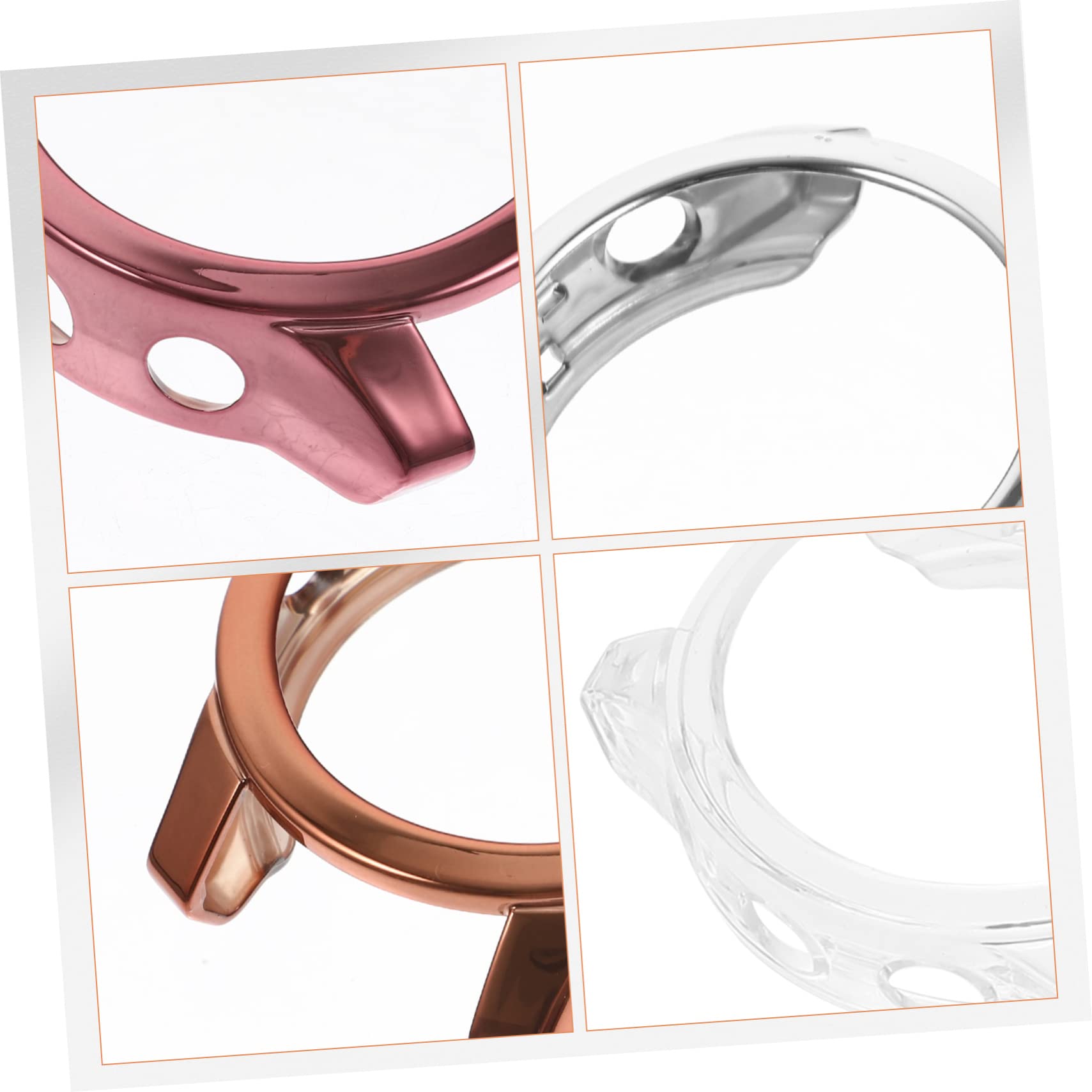 DOITOOL 16 Pièces Boîtier de Montre Accessoires de smartwatch Cas Couverture d'écran de Montre Amovible Fournitures de Intelligent Capuchon de Protection Manchon de Caoutchouc 7s