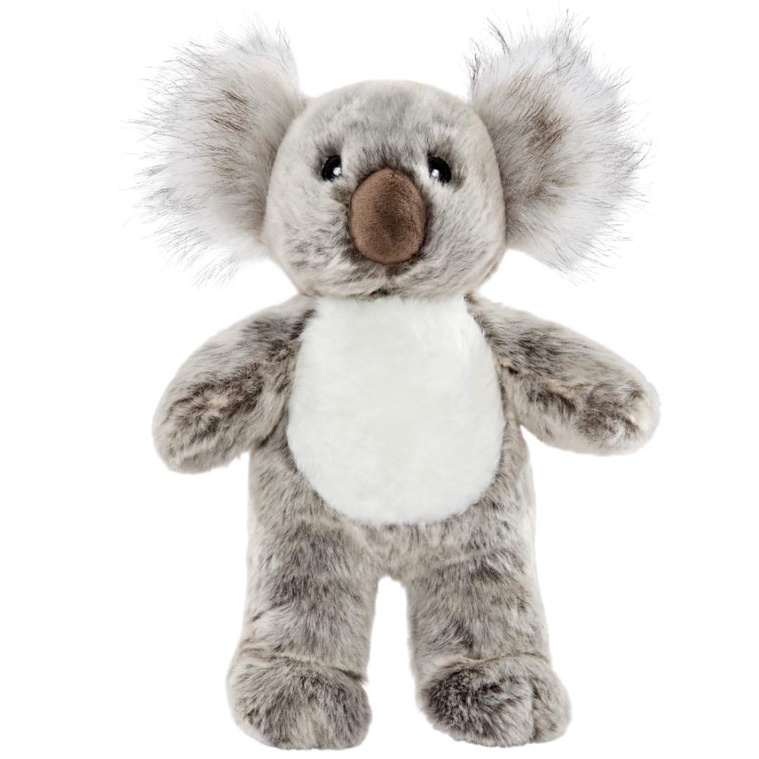 Fluff & Tuff, Doc Koala, Durable Plush Dog Toy, Grey, Medium