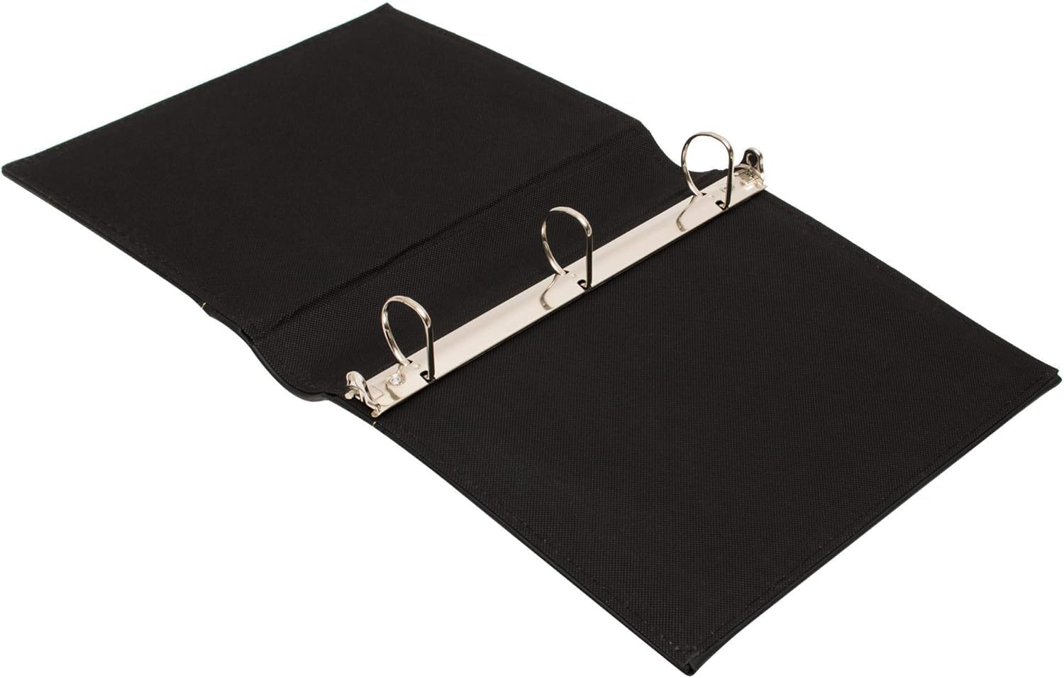 Executive Binder, English Leather 2 Tone with Stitching and Ribbed Spine, Heavy Duty 1.1/2" Inch 3 D-Ring with Buster, Holds 350 8.5"x 11" Sheets (Ligth Blue) (Light Blue, 1PK)