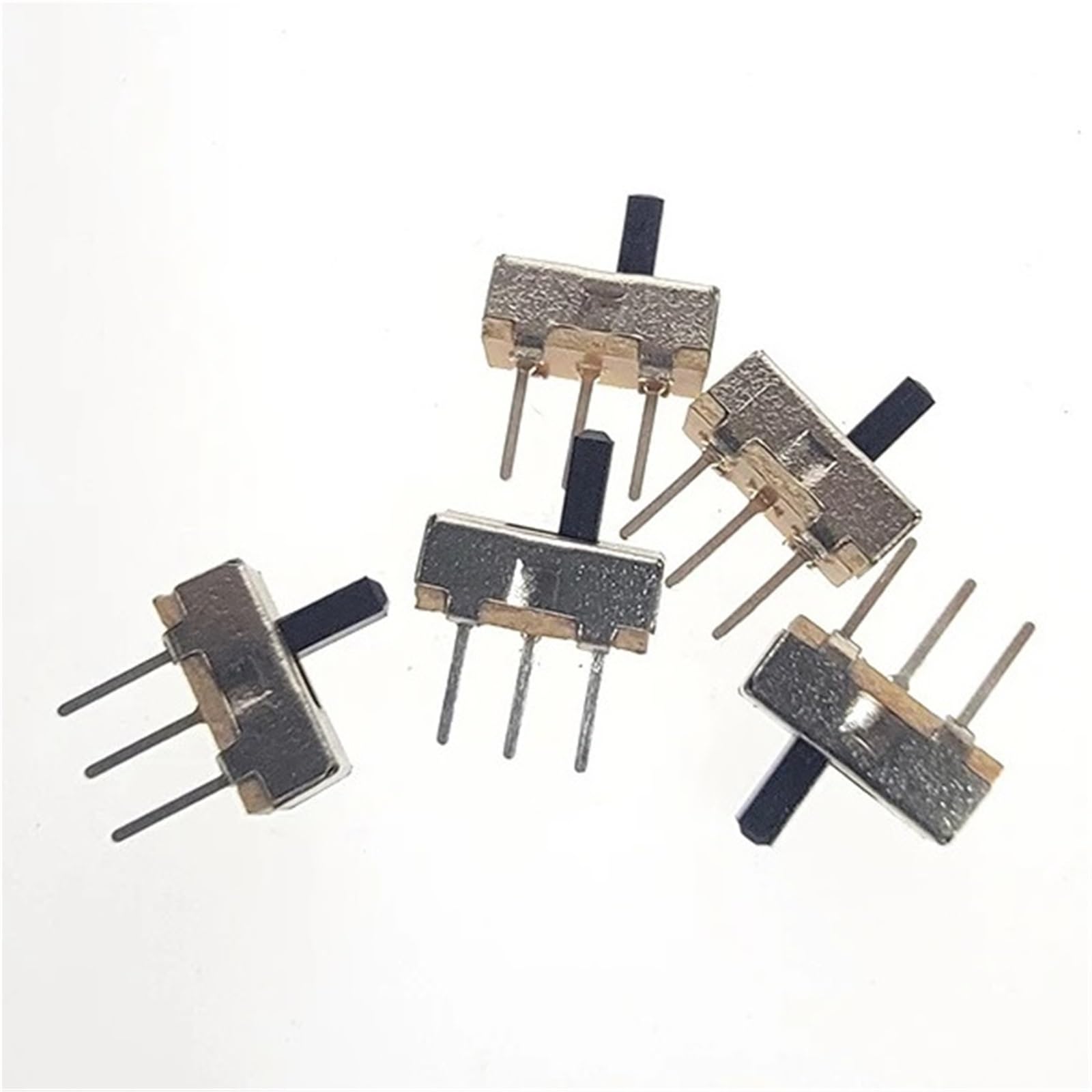20 piezas SS12D00 interruptor deslizante 3 pines 1P2T interruptor de palanca de 2 posiciones longitud del mango: 3MM/4MM/5MM/6MM