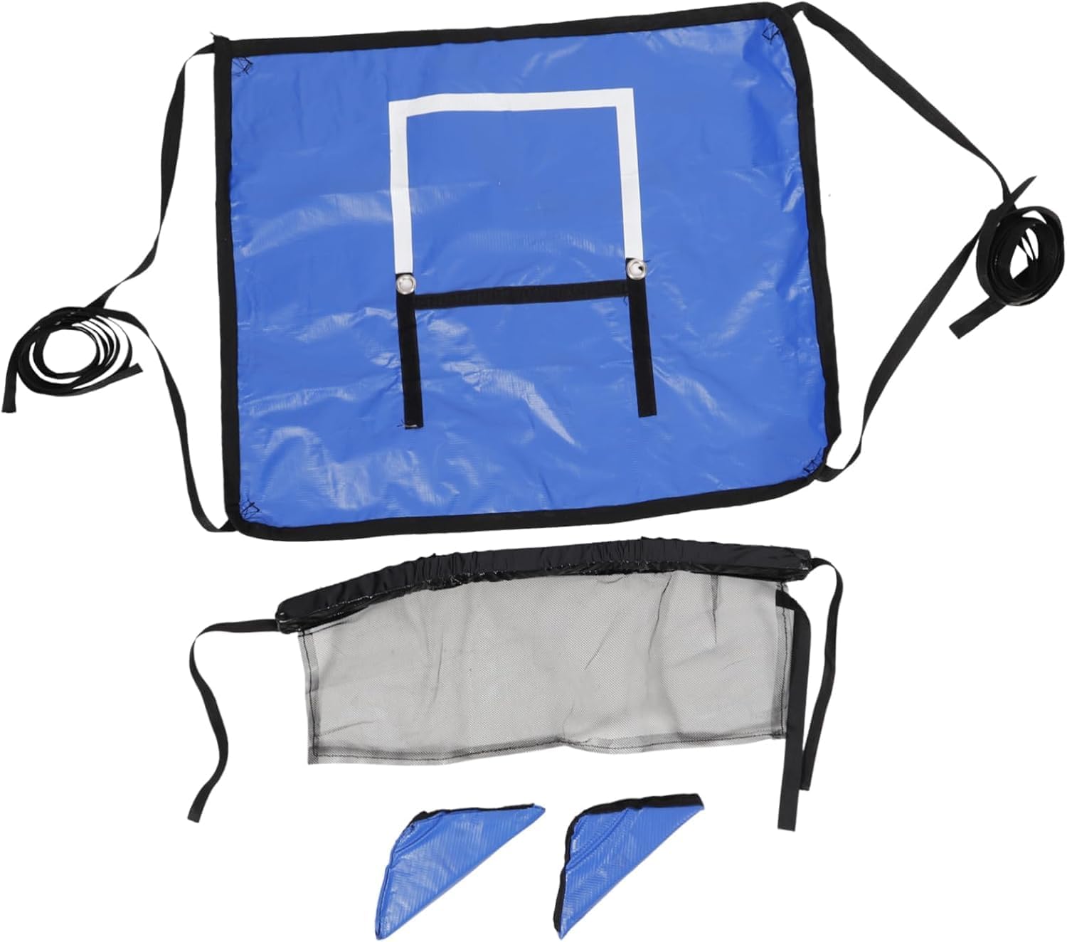 Trampoline Basketball Hoop Set with Ball, Blue Backboard, Indoor Outdoor Bounce Accessory image 2 of 6 B0F981NVSQ