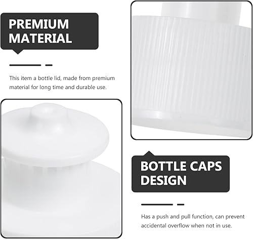 Miniatura 6 de Wakauto 20 tapas de plástico de repuesto para botellas de agua de soda, tapa de botella de agua de soda, tapas trenzadas para botellas de bebidas de