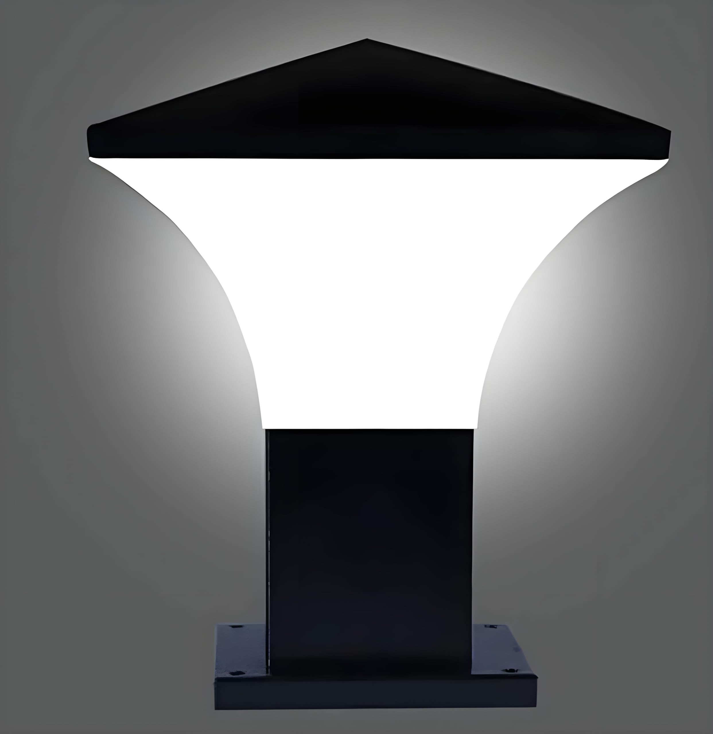 Gate Light for Home Gate/Gate Lamp for Outdoor Waterproof/Gate Lamp/Pillar Gate Light for Outdoor Boundaries, Stairs, Pillar, Garden (E27 Bulb Base) (Bulb Not Include) (Phantom) (Pack of 1)-image-48