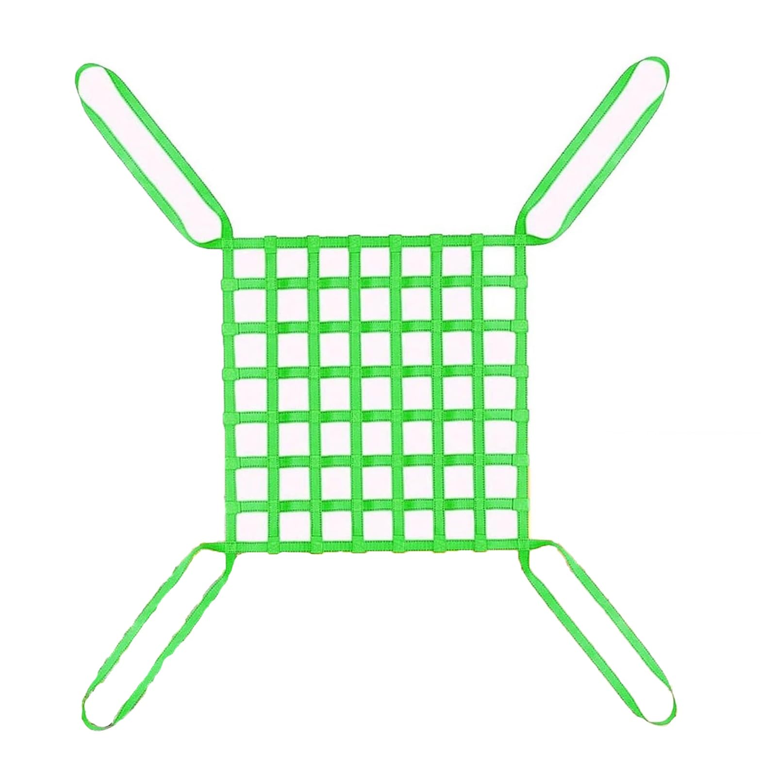 Siatka mocująca do skrzynek i palet, solidne paski podnoszące, siatka ładująca do palet i wywrotek furgonetowych (1 x 1 m/siatka 10 cm/obciążenie 2t)