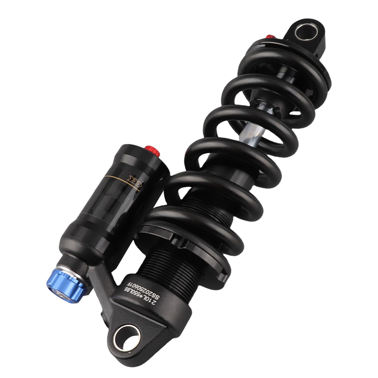 Generic Amortyzator Rowerowy Doskonała Technologia Sprężyn Hydraulicznych ze Stopu Aluminium do Motocykli Elektrycznych, Amortyzator Sprężynowy Tylnego Zawieszenia Roweru do Rowerów Górskich (210 MM)