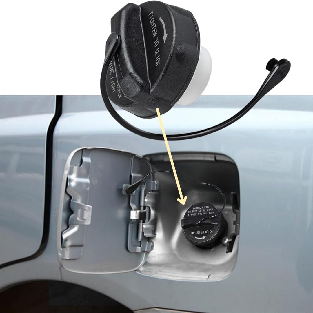 Universal Fuel Tank Cap for Car | Petrol Tank Cap Compatible with All Car Models | Heavy-Duty Replacement Fuel Lid Cover for Hatchback, Sedan, SUV | Black-image-29