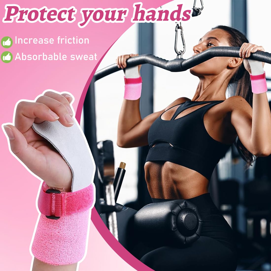 impugnature da Ginnastica per Ragazze e Ragazzi, impugnature per Le Mani, Protezione per i palmi e Supporto per Il Polso, Accessori Sportivi per Allenamento