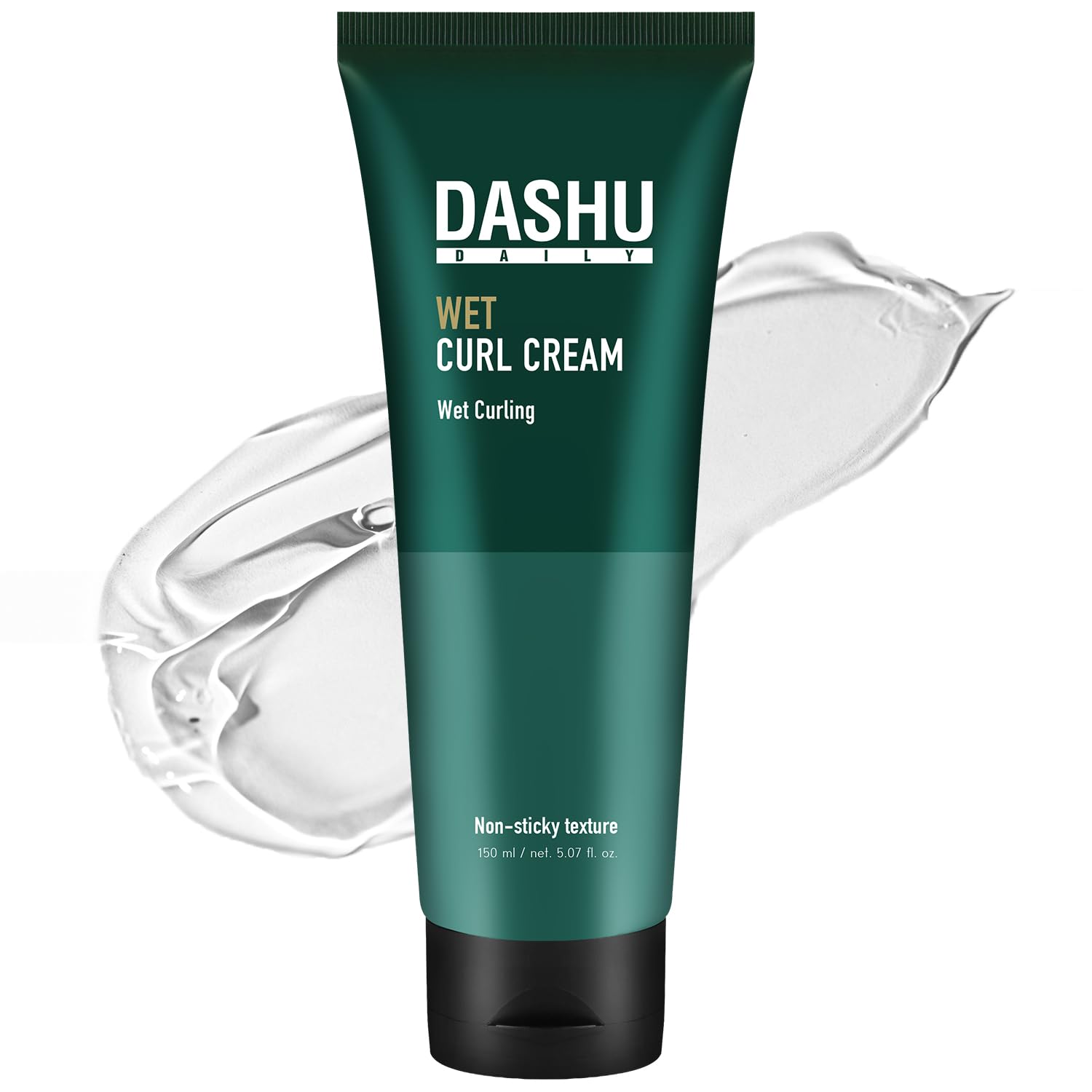 DASHU Wet Curl Cream, 5,1 жидких унций (150 мл), Для влажной укладки, Классический крем, Увлажняющая текстура, Для влажных волос, Предотвращает завивание, Уход за волосами, Средство для ухода за волосами, Эссенция для волос, Средство для укладки волос, Придает волосам влажную текстуру, фото 2