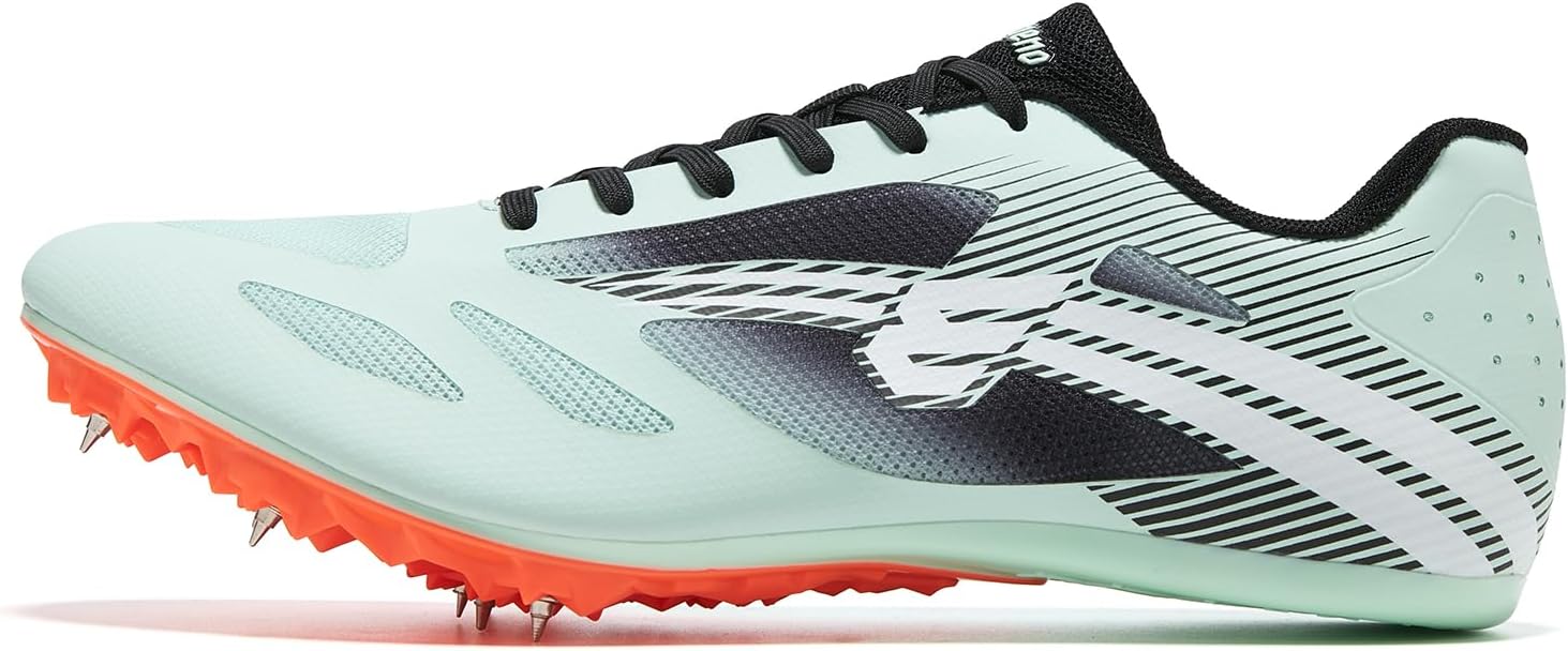 Men's Track and Field Shoes Women Lightweight Breathable Spikes for Multi-Events Jump Shoes