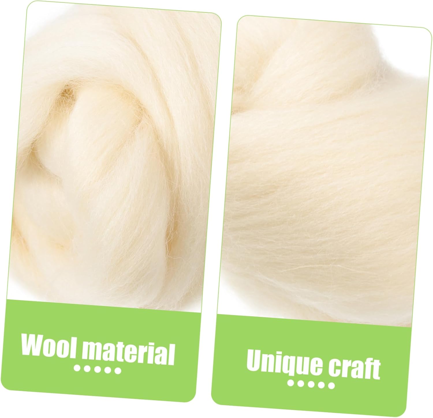 VILLFUL Wool Felt Strips for Felting Crafts Merino Wool Yarn Portable Felting Kit Needle Supplies