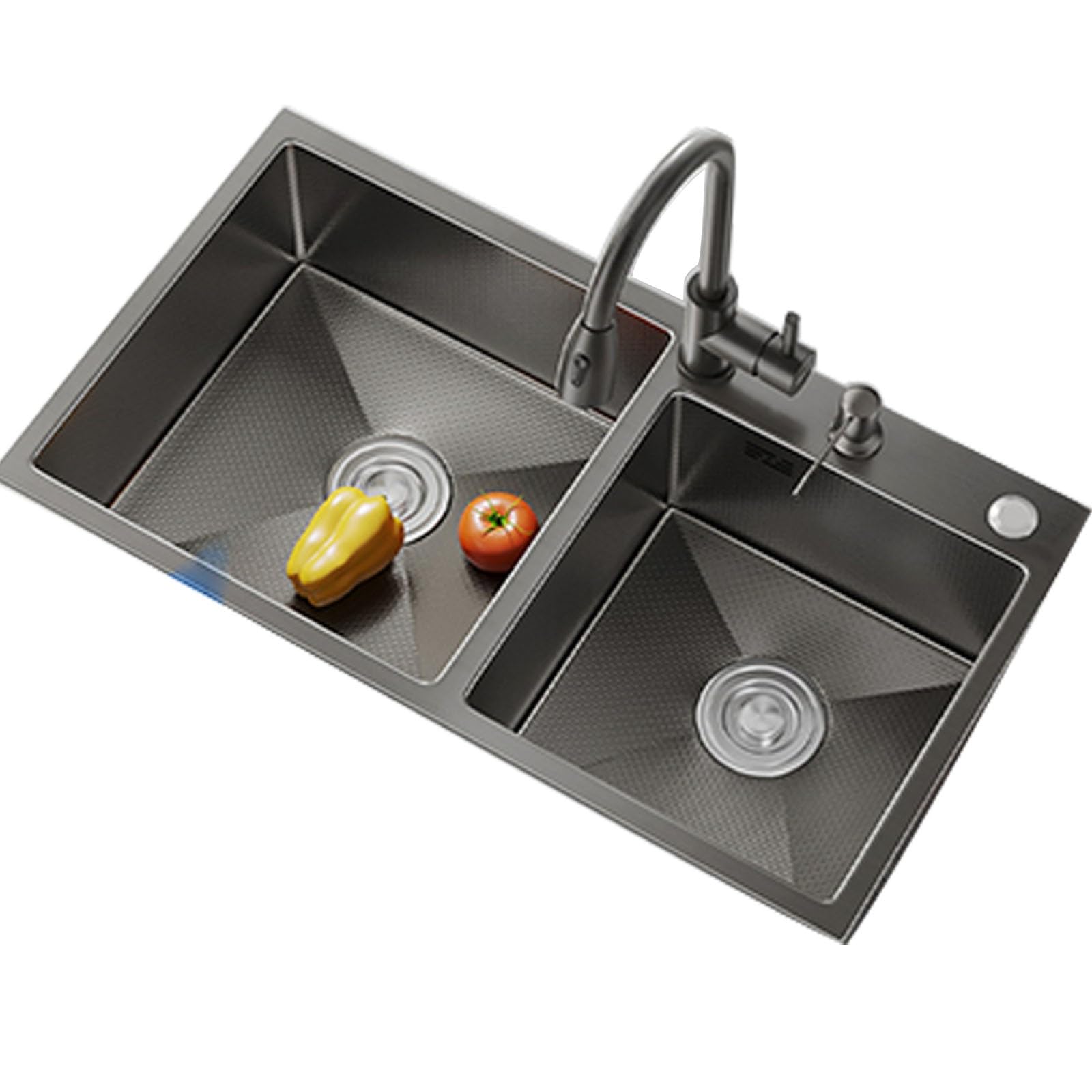 YADZISW Kitchen Sink Double Bowl Stainless Steel Workstation Multifunctional Countertop/Drop-in/Undermount(9245)