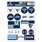 NCAA University of Maine Vinyl Sticker Sheet, 5 x 7