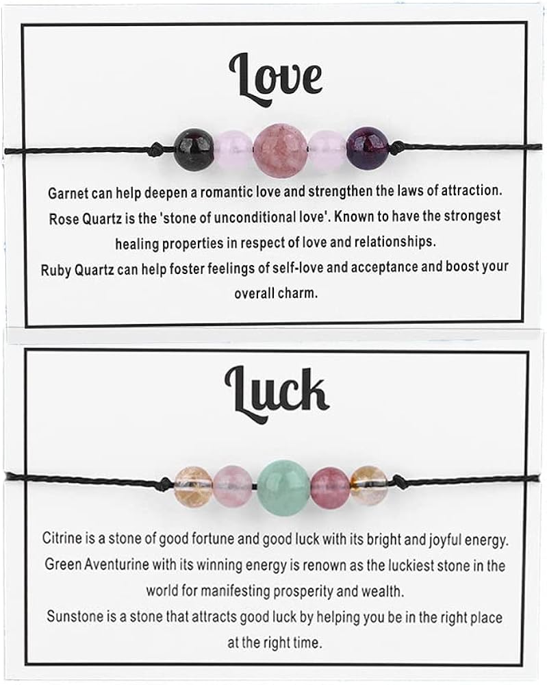 Amazon.com: COLORFUL BLING 2pcs Healing Crystal Bead Bracelet for Amazon.com: COLORFUL BLING 2pcs Healing Crystal Bead Bracelet for