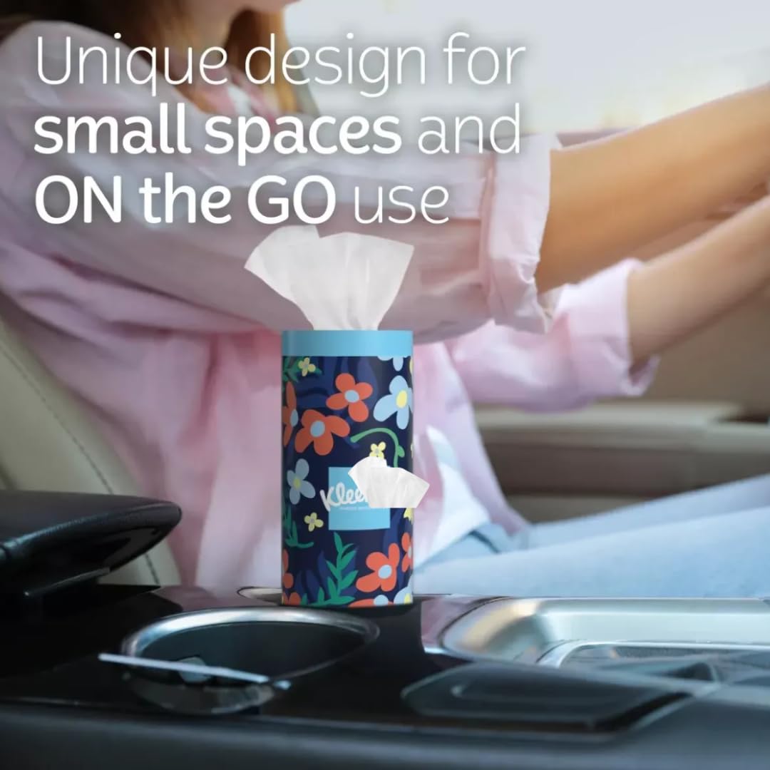 Facial Tissue, 4 Pack, 50 Count Each, with Microfiber Towel (2 Pack)