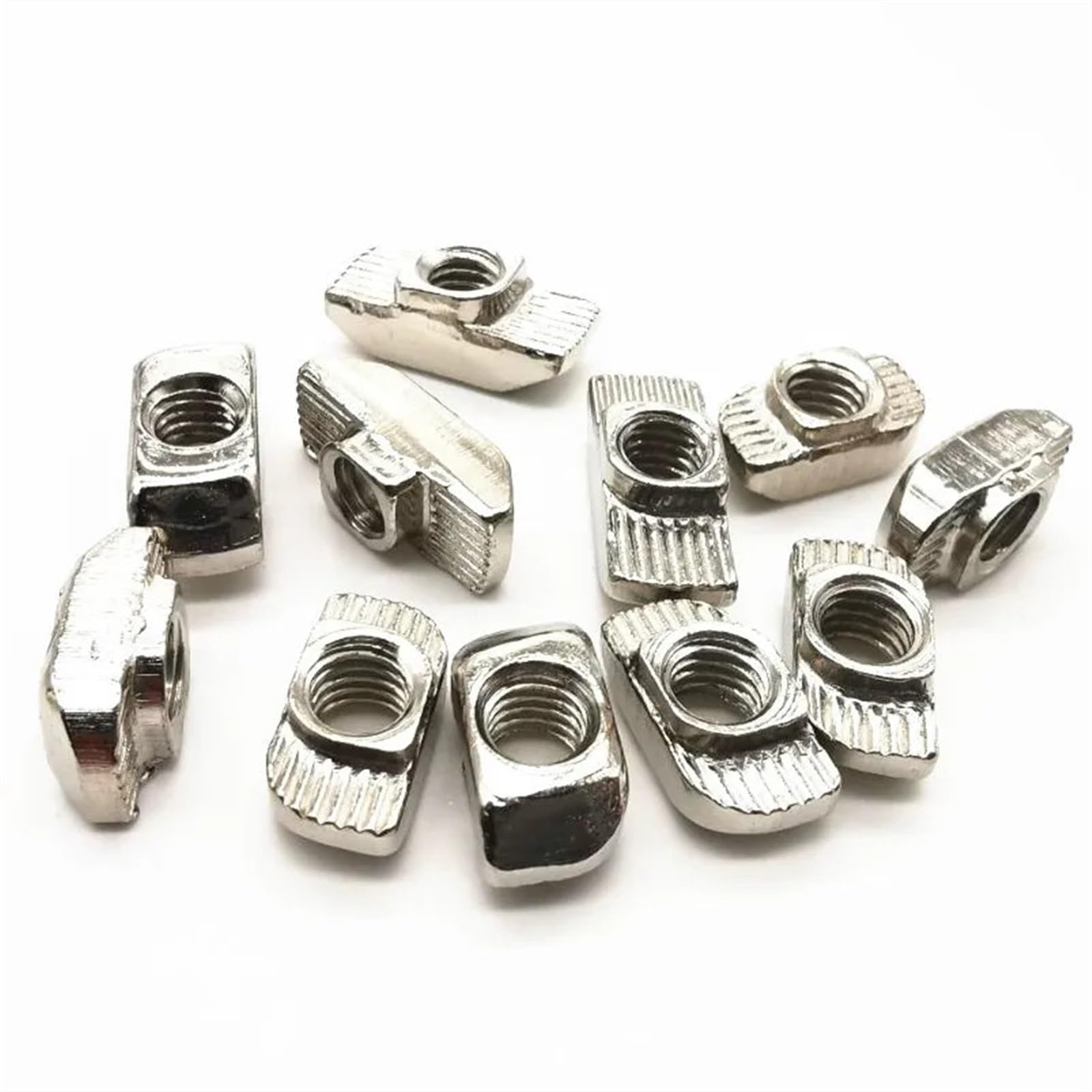 10/20/50/100PCS M3 M4 M5 for 20 Series T-Slot T-nut Sliding T Nut Hammer Drop in Nut Fasten Connector 2020 Aluminum Extrusion Linear Motion Guides(50 pcs,M5)