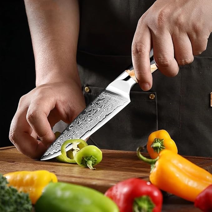 Set Cuchillos Cocina 7 Piezas Acero Inoxidable miniatura 7