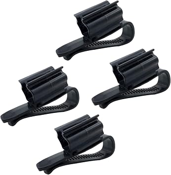 4Pcs Black Fish for Tank Mounting Clip Water Pipe Hose Holder Multifunction Adjustable Clamp for 0.31""-0.62"" Dia Tub Aquarium Tube Holder, Aquarium Air Pump Accessories Aquarium Pumps and Filters