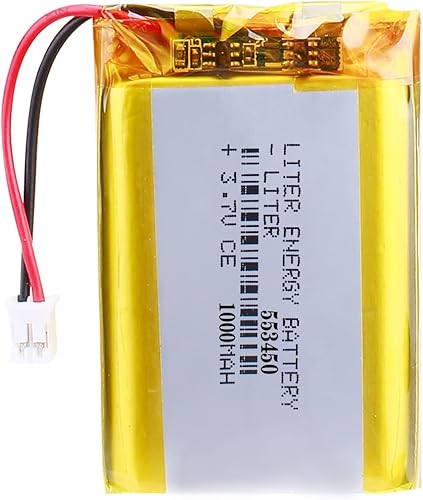 batería recargable 553450 del polímero de iones de litio de la batería 1000mAh de 3.7V Lipo con el conector de JST